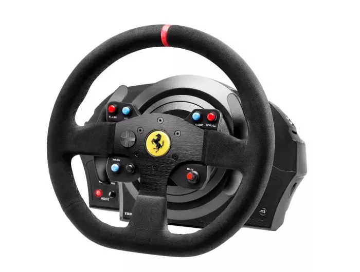 Volante Thrustmaster T300 Ferrari Integral Alcantara Edition PS PC con  pedales