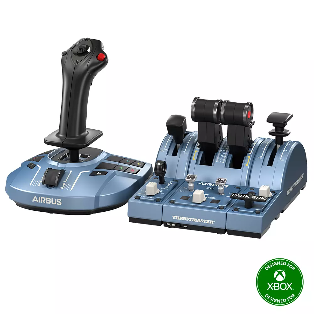 PC用ゲームコントローラー・コンバーター Thrustmaster TCA AirbusEdition + Rudder PC用ゲームコントローラー・コンバーター Thrustmaster TCA