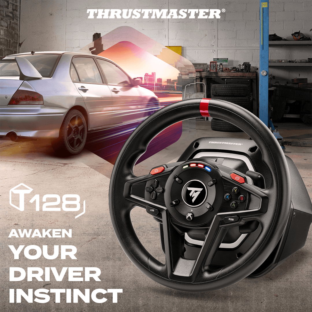 Il volante con pedaliera Thrustmaster T128 per PC/Xbox raggiunge il minimo  storico su  Italia 